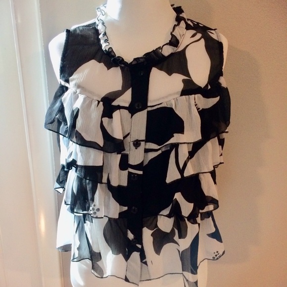 NUE OPTIONS flowy Crop Top blouse - Picture 2 of 5